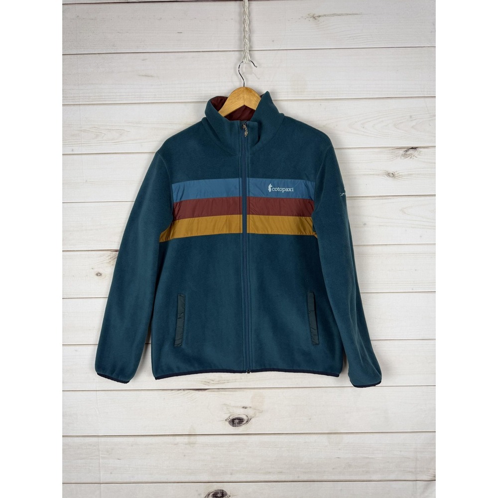 Cotopaxi Jacket Mens Medium Blue Fleece Full Zip Colorblock Salesforce Logo
